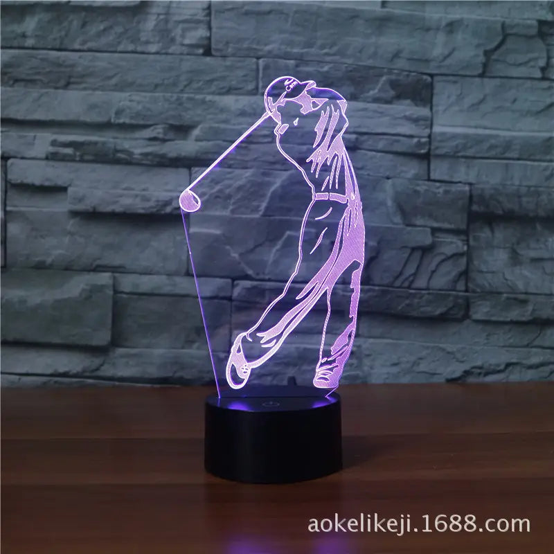 3D Golf Lamp Touch Control LED Lighting Pakistan