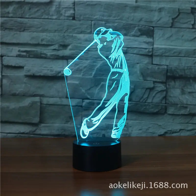 3D Golf Lamp Touch Control LED Lighting Pakistan