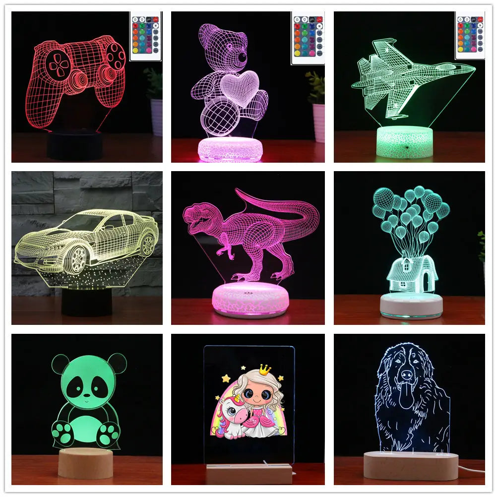 3D Golf Lamp Touch Control LED Lighting Pakistan