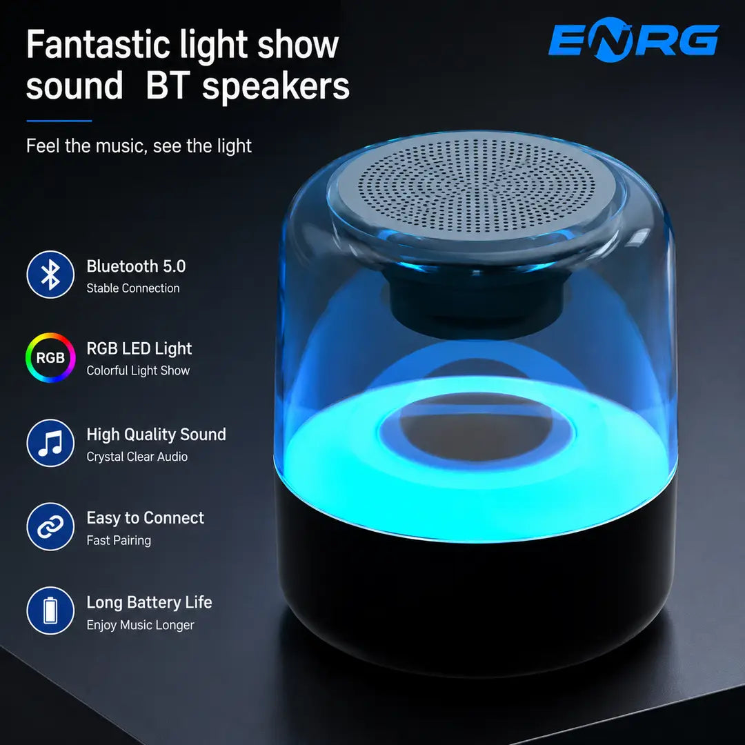 Fantastic RGB Light Show Bluetooth Speaker | Wireless Portable Mini Speaker | Deep Bass | Built-in Battery | LED Light Effects | Compatible with All Devices